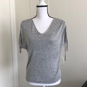Lucky Brand V Neck Cold Shoulder Top